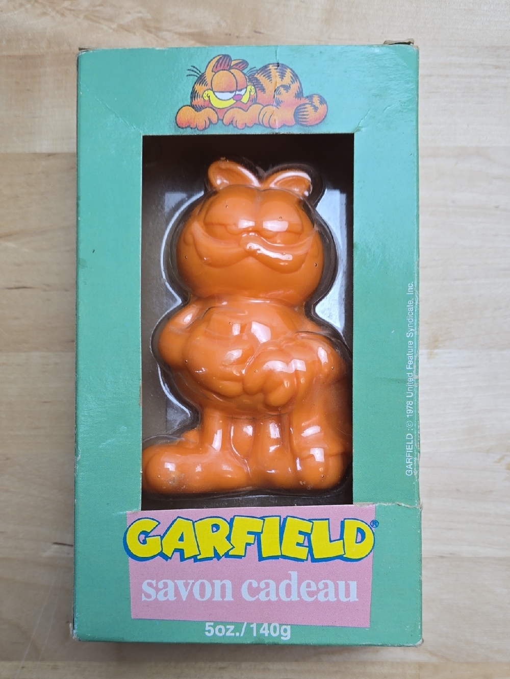 Garfield The Cat Gift Soap Twinscents Made Canada 1978 Vintage 70s New in Box